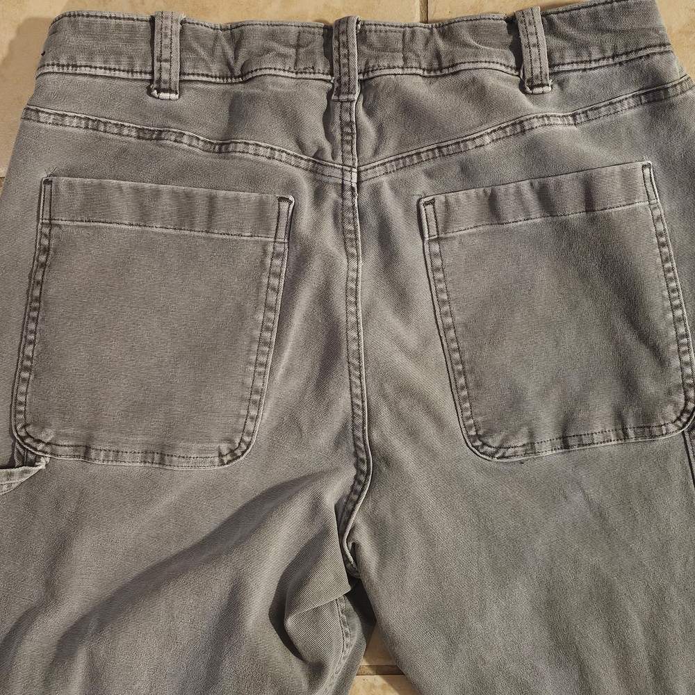 Men's Abercrombie & Fitch Gray "Stretch" Carpenter Jeans Size 30x32